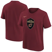 Youth Nike  Wine Cleveland Cavaliers Team Essential Logo T-Shirt