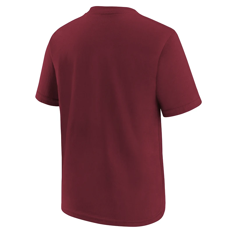 Youth Nike Wine Cleveland Cavaliers Team Essential Logo T-Shirt
