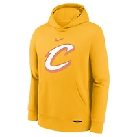 Youth Nike Yellow Cleveland Cavaliers 2025/26 City Edition Club Fleece Pullover Hoodie