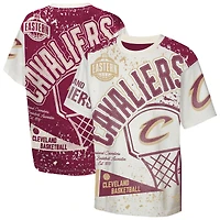 T-shirt imprimé intégral Cleveland Cavaliers Top Player pour jeunes, couleur crème Outerstuff