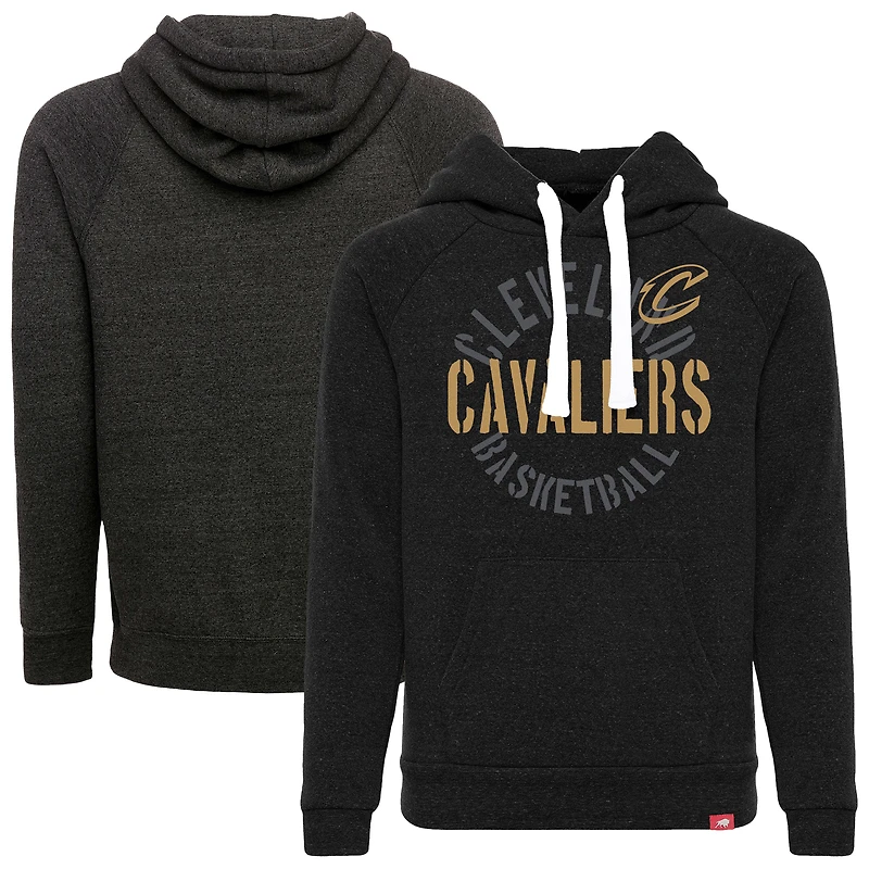 Youth Sportiqe  Black Cleveland Cavaliers Olsen Tri-Blend Pullover Hoodie