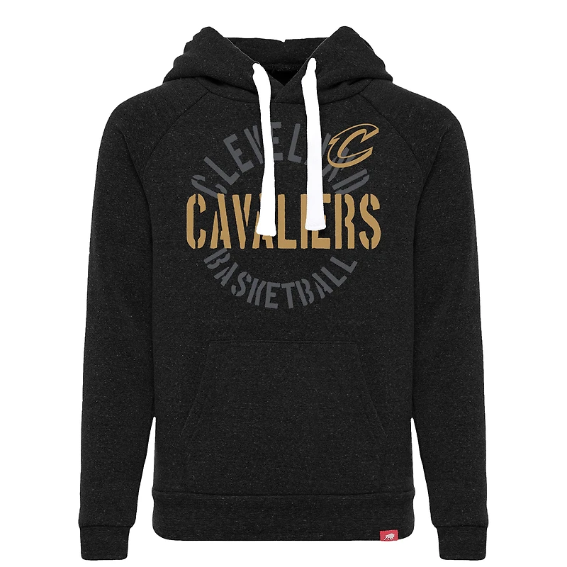 Youth Sportiqe  Black Cleveland Cavaliers Olsen Tri-Blend Pullover Hoodie