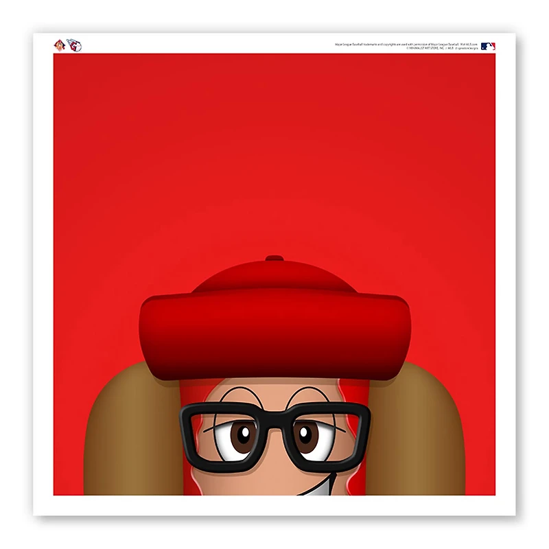 Cleveland Guardians 12" x 12" Ketchup Affiche Imprimer
