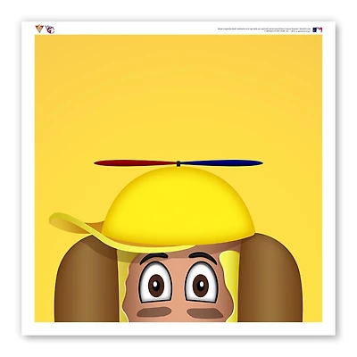Cleveland Guardians 12" x 12" Mustard Poster Print