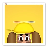 Cleveland Guardians 12" x 12" Mustard Poster Print