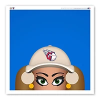 Cleveland Guardians 12" x 12" Impression d’affiche d’oignon