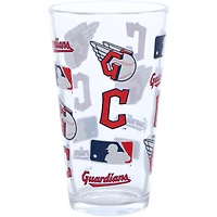 Cleveland Guardians 16oz. Allover Print Pint Glass