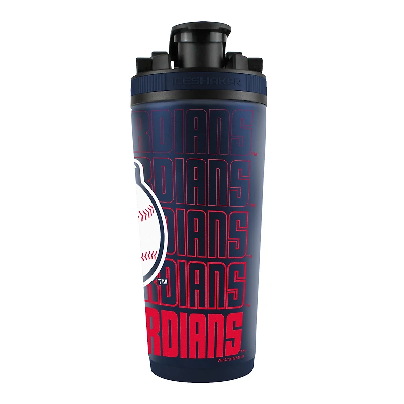 Bouteille shaker en acier inoxydable Cleveland Guardians 26 oz 4D