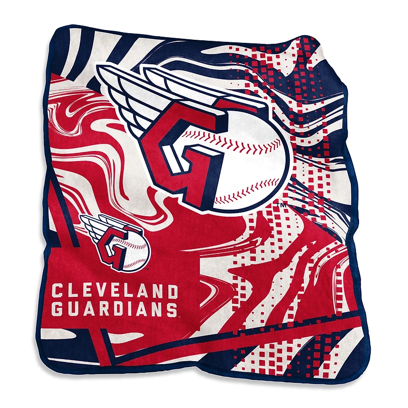 Cleveland Guardians Couverture tourbillonnante Raschel 127 x 152,4 cm