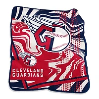 Cleveland Guardians Couverture tourbillonnante Raschel 127 x 152,4 cm