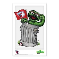 Cleveland Guardians Oscar the Grouch 11" x 17" Sesame Street Poster Print