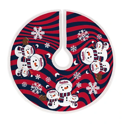 Cleveland Guardians Snowman Sherpa Tree Skirt