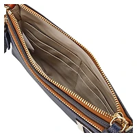 Dooney & Bourke Cleveland Guardians Poignet à double fermeture éclair sur le terrain