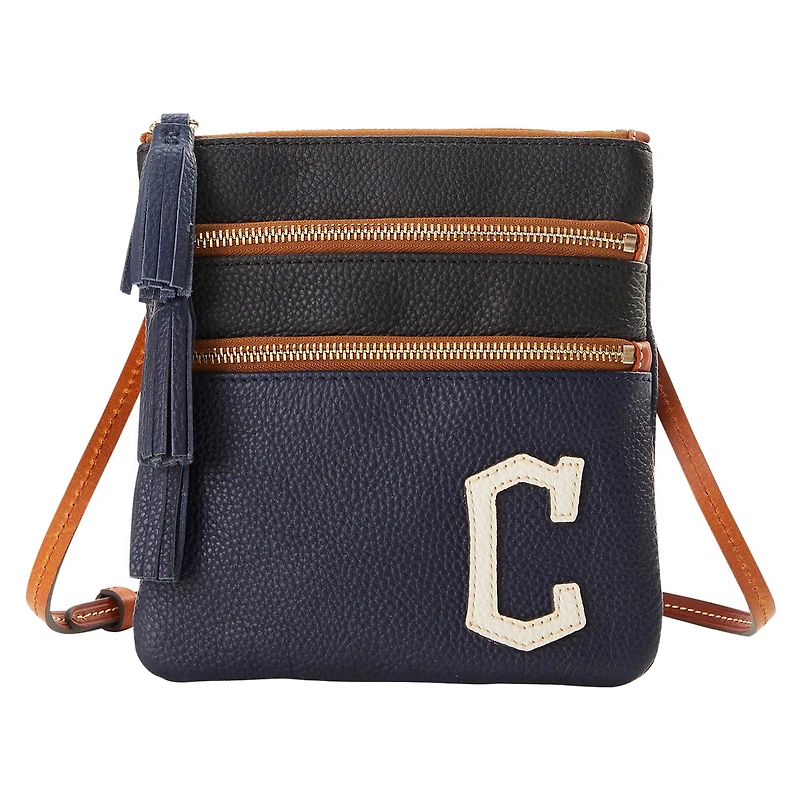 Dooney & Bourke Cleveland Guardians Infield Sac à main à bandoulière triple fermeture éclair