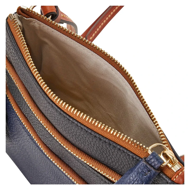 Dooney & Bourke Cleveland Guardians Infield Sac à main à bandoulière triple fermeture éclair