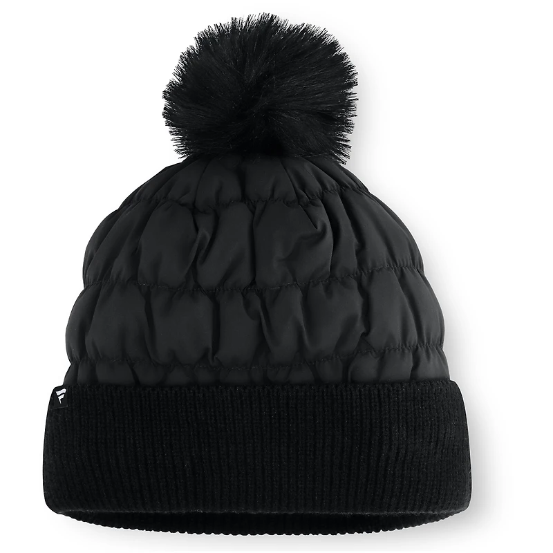 Fanatics Black Cleveland Guardians Nightcap Cuffed Knit Hat with Pom