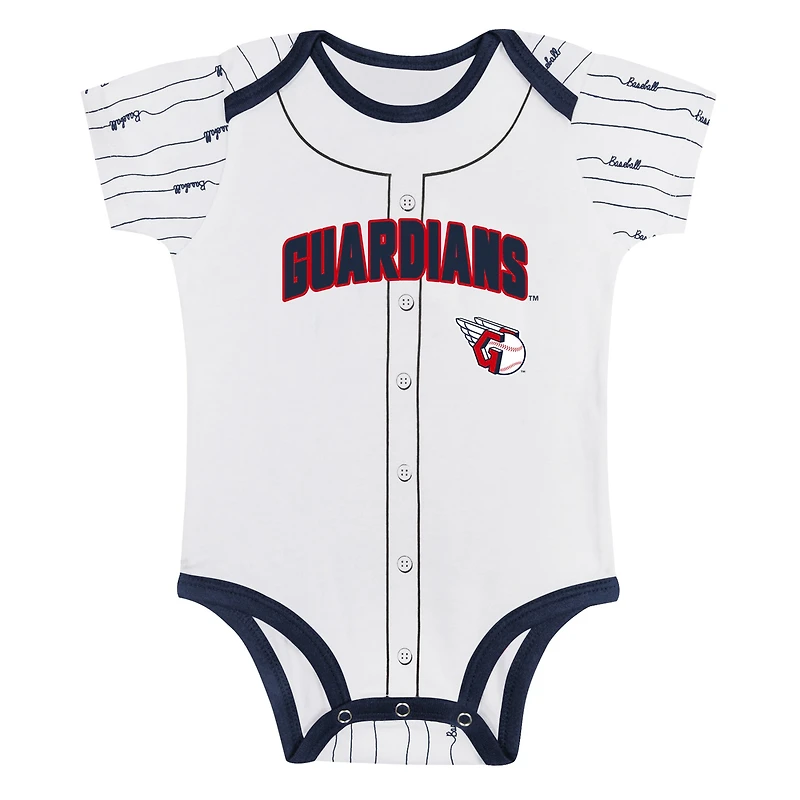 Ensemble de 2 bodys Play Ball des Cleveland Guardians pour bébé