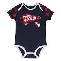 Infant  Navy Cleveland Guardians On Deck 2-Piece Diaper Cover Set