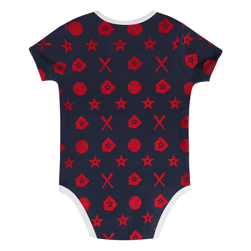 Infant  Navy Cleveland Guardians On Deck 2-Piece Diaper Cover Set