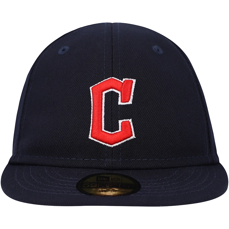 Casquette New Era bleu marine Cleveland Guardians My First 59FIFTY ajustée pour bébé