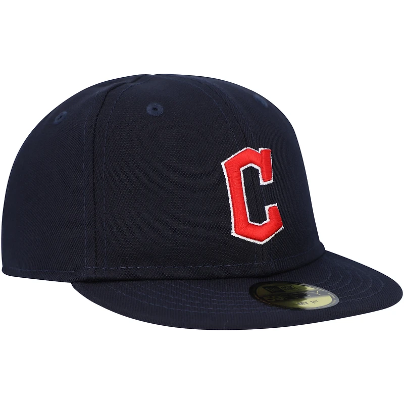 Casquette New Era bleu marine Cleveland Guardians My First 59FIFTY ajustée pour bébé