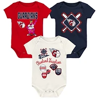 Ensemble de 3 pièces pour bébé Outerstuff Cleveland Guardians Home Plate