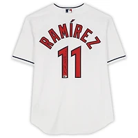 José Ramírez Cleveland Guardians Autographed White Nike Replica Jersey  
