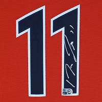 Maillot réplique rouge Nike autographié de José Ramirez des Cleveland Guardians