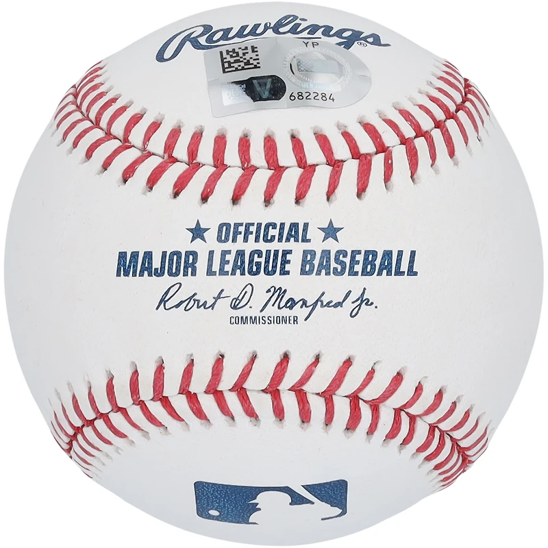 Baseball autographié par Lane Thomas des Cleveland Guardians