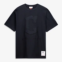 T-shirt noir Mitchell & Ness Cleveland Guardians Cooperstown Collection Phantom pour homme