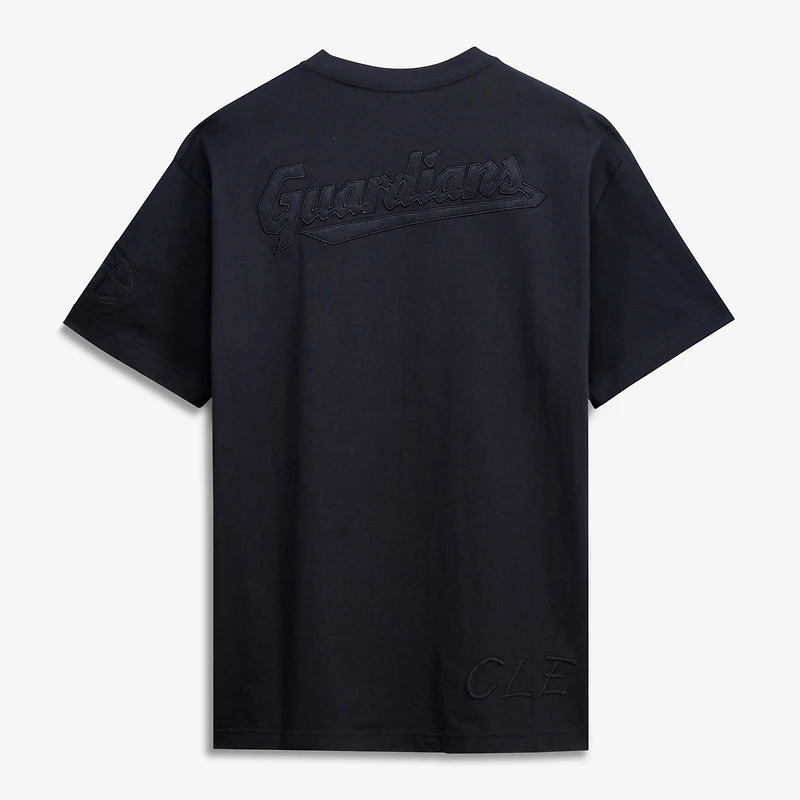 Men Mitchell & Ness Black Cleveland Guardians Cooperstown Collection Phantom T-Shirt