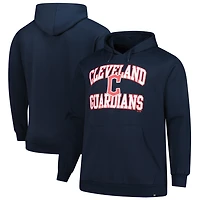 Sweat à capuche en molleton Velocity bleu marine '47 Cleveland Guardians pour homme, grande taille