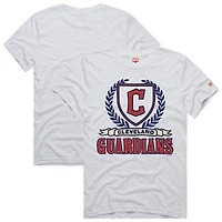 Men's Homage  Ash Cleveland Guardians Hyper Local Tri-Blend T-Shirt