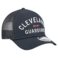 Men's New Era  Navy Cleveland Guardians Minimalist 9FORTY A-Frame Adjustable Hat