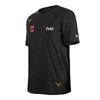 Men's New Era x Felt  Black Cleveland Guardians T-Shirt