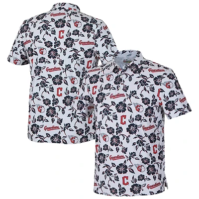 Men's Reyn Spooner  White Cleveland Guardians Pua Performance Polo