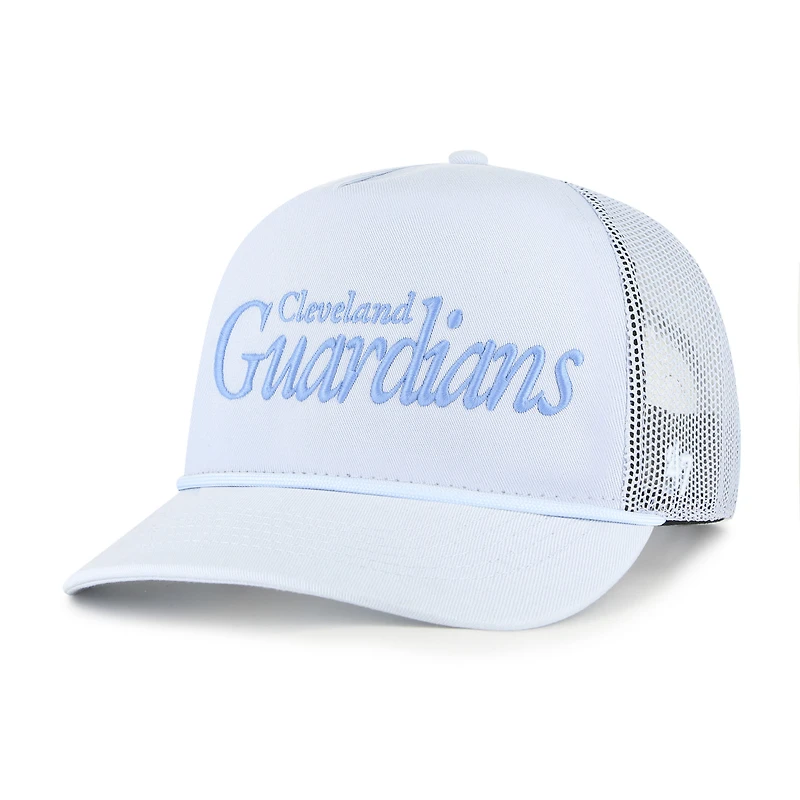 Men's '47 Light Blue Cleveland Guardians Foundation Script Hitch Adjustable Trucker Hat