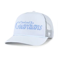 Men's '47 Light Blue Cleveland Guardians Foundation Script Hitch Adjustable Trucker Hat