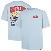 Men's '47 Light Blue Cleveland Guardians Ice Cream Parlor Foundation T-Shirt