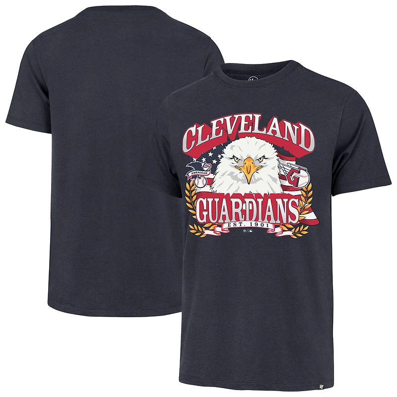 Men's '47 Navy Cleveland Guardians Americana Eagle T-Shirt