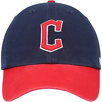 Casquette réglable Cleveland Guardians Clean Up '47 bleu marine/rouge pour homme
