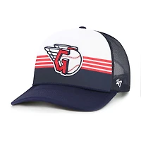 Men's '47 Navy Cleveland Guardians Lift Off Foam Front Mesh Trucker Adjustable Hat