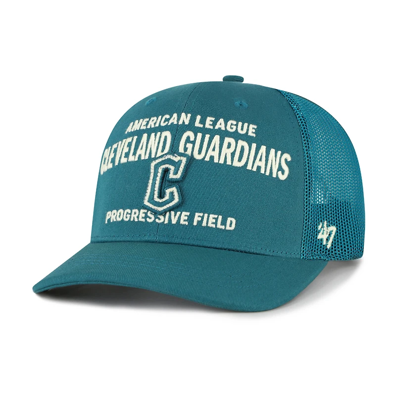 Men's '47  Teal Cleveland Guardians Contemporary Hitch Adjustable Trucker Hat