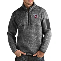 Veste à enfiler glissière quart de tour Fortune Cleveland Guardians pour homme, anthracite chiné Antigua