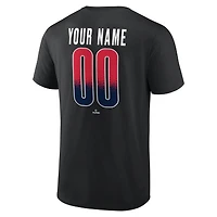 T-shirt noir pour homme Cleveland Guardians Home Field Pop personnalisé avec nom et numéro