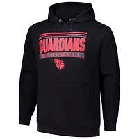 Sweat à capuche noir en polaire Cleveland Guardians Stack pour hommes