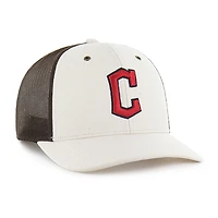 Casquette trucker ajustable Carhartt x '47 Cleveland Guardians naturelle/marron non teinte pour homme