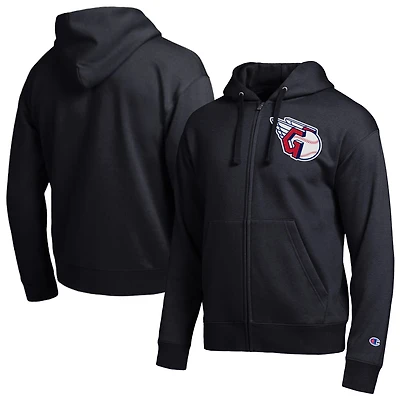 Sweat à capuche zippé noir Champion Cleveland Guardians All-Star pour homme