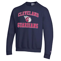 Sweat-shirt Champion bleu marine Cleveland Guardians Heart & Soul Powerblend pour homme