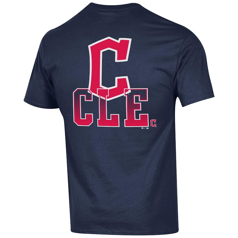Men's Champion  Navy Cleveland Guardians Jersey T-Shirt